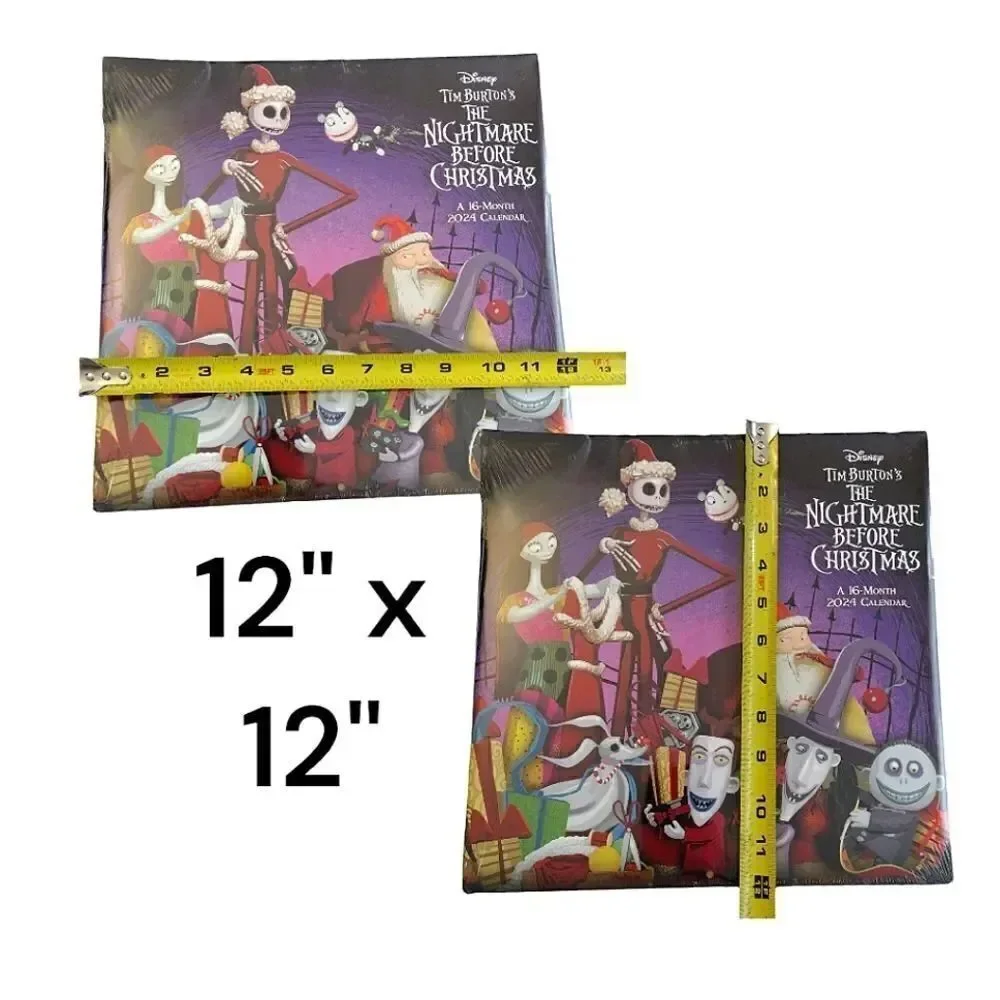 Disney 2024 The Nightmare‎ Before Christmas Poster Calendar NWT